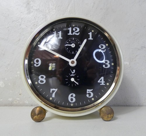 Réveil vintage jaz blanc - réveil,