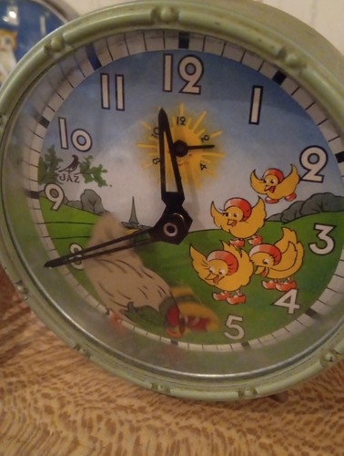 Réveil ancien jaz animé - /,